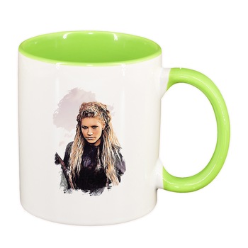 Cana Vikingii, interior verde deschis, 330ml, D1438 Cana Vikingii, interior verde deschis, 330ml, D1438