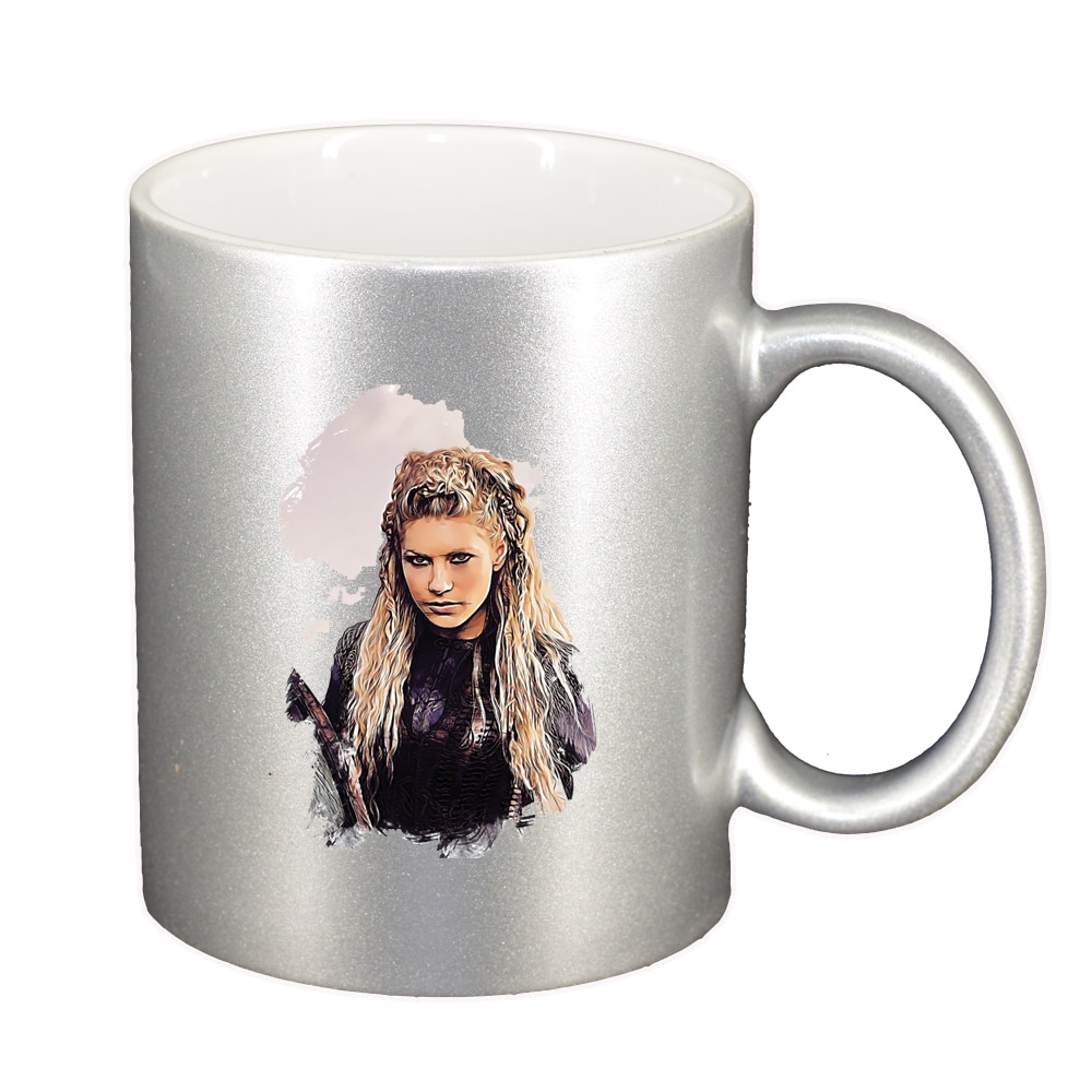 Cana Vikingii, argintiu sidefata, 330ml, D1438