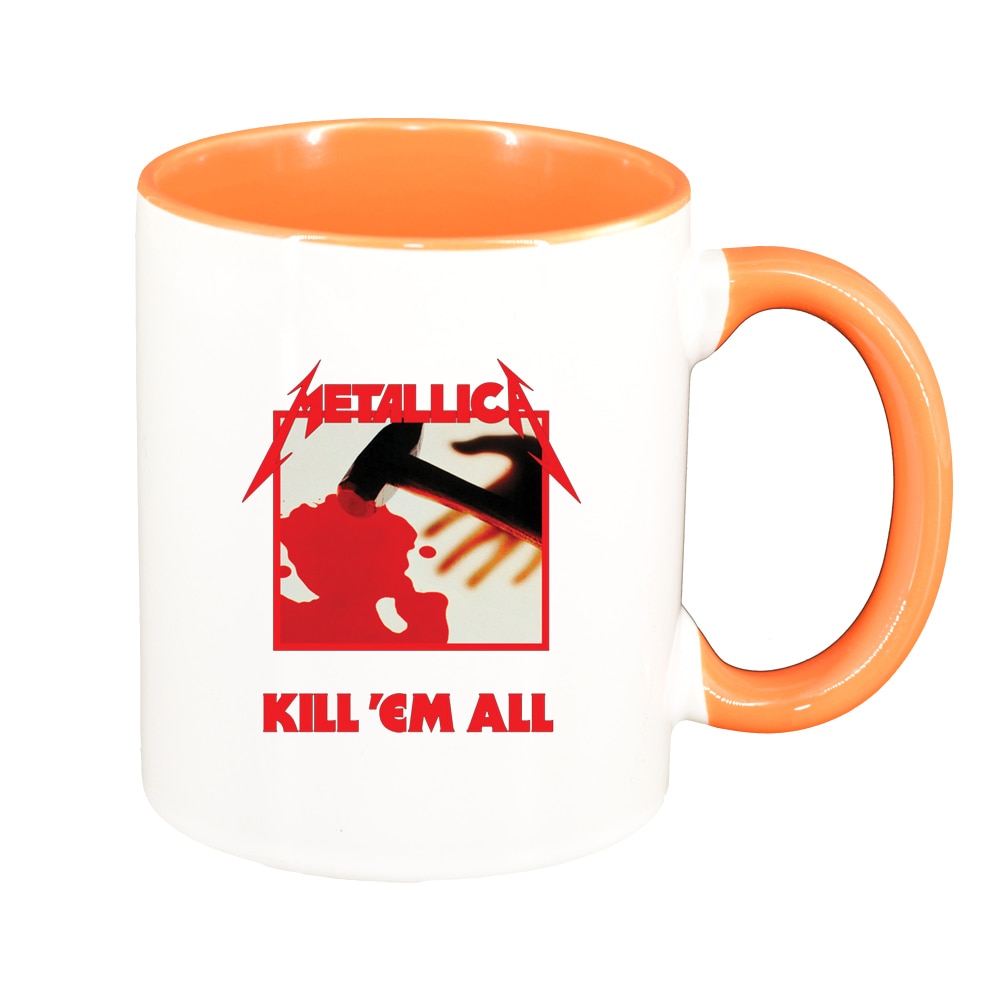 Cana Metallica, interior portocaliu, 330ml, D1445