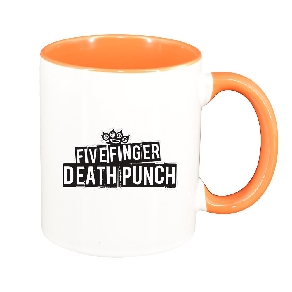 Cana five finger death punch, interior portocaliu, 330ml, D1442