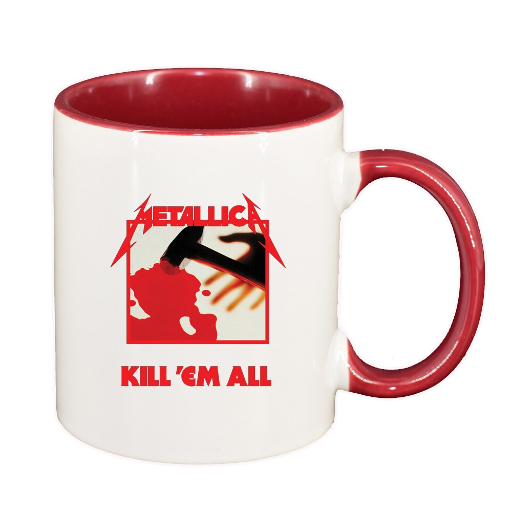 Cana Metallica, interior rosu-inchis, 330ml, D1445