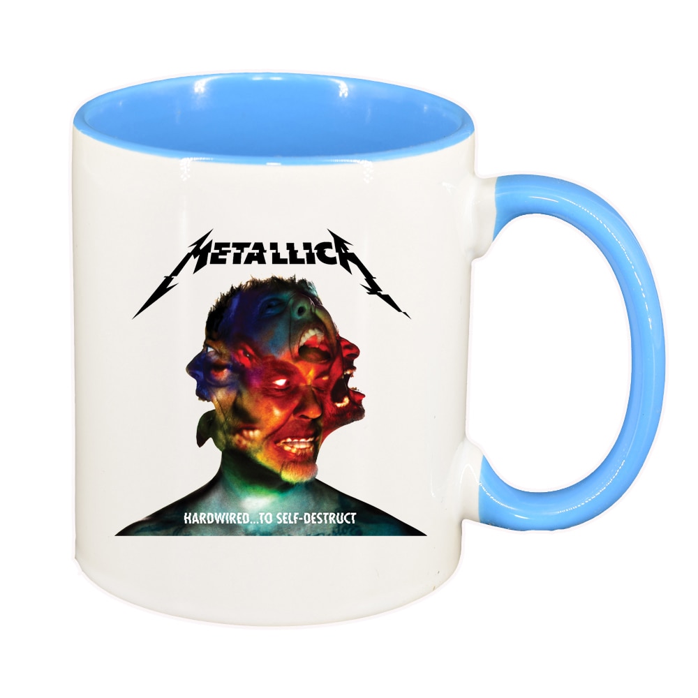 Cana Metallica, interior albastru, 330ml, D1446