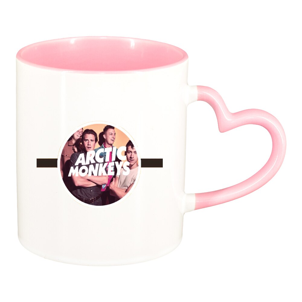 Cana Arctic Monkeys, interior roz, maner inima, 330ml, D1449