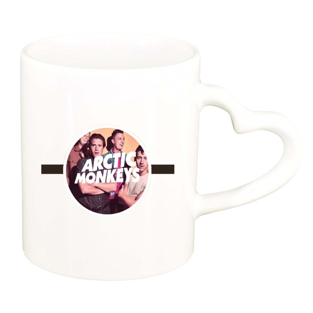 Cana Arctic Monkeys, alb, maner inima, 330ml, D1449