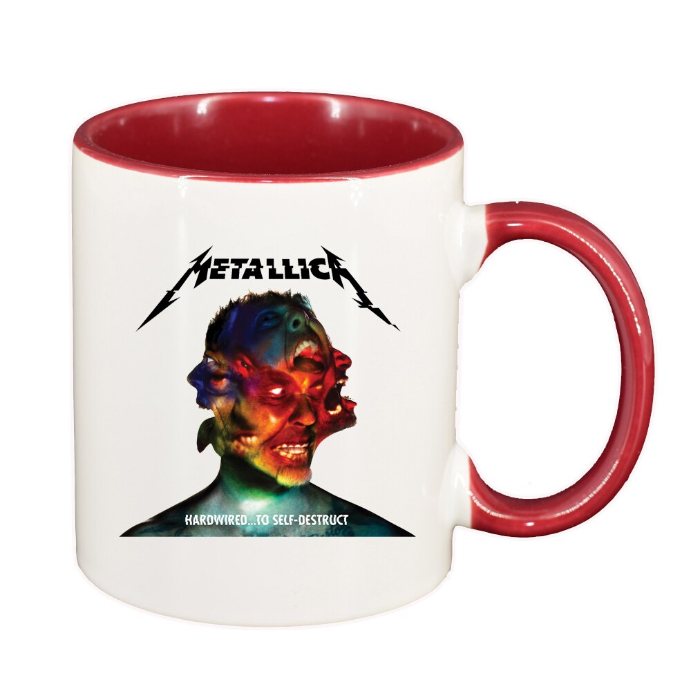 Cana Metallica, interior rosu-inchis, 330ml, D1446