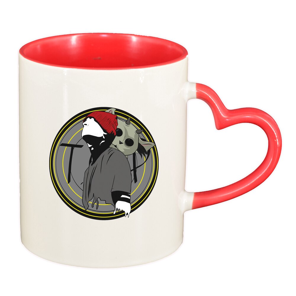 Cana Music, interior rosu, maner inima, 330ml, D1447