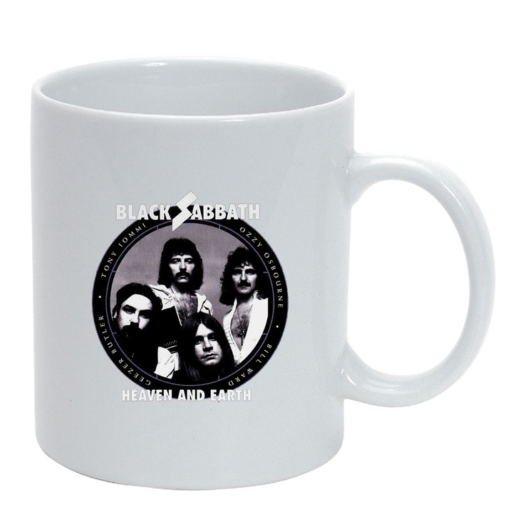 Чаша Black Sabbath, бяла, 330 мл, D1443