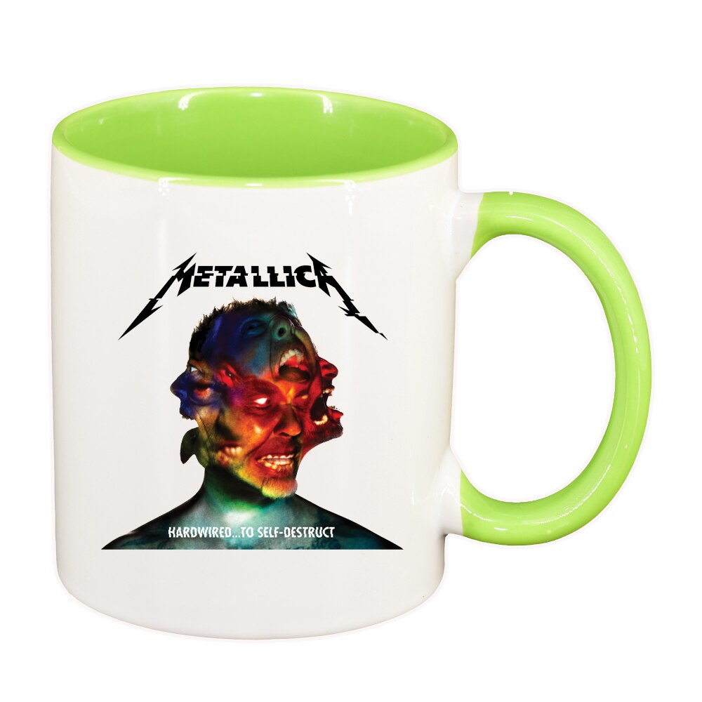 Cana Metallica, interior verde deschis, 330ml, D1446