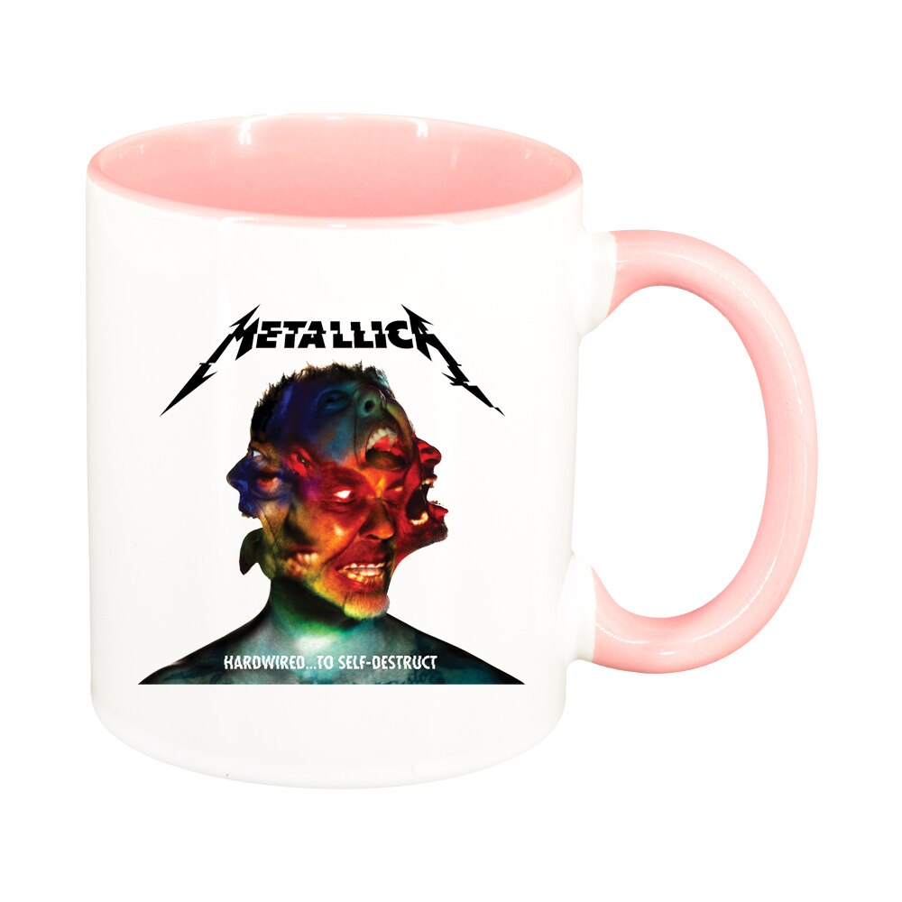 Cana Metallica, interior roz, 330ml, D1446