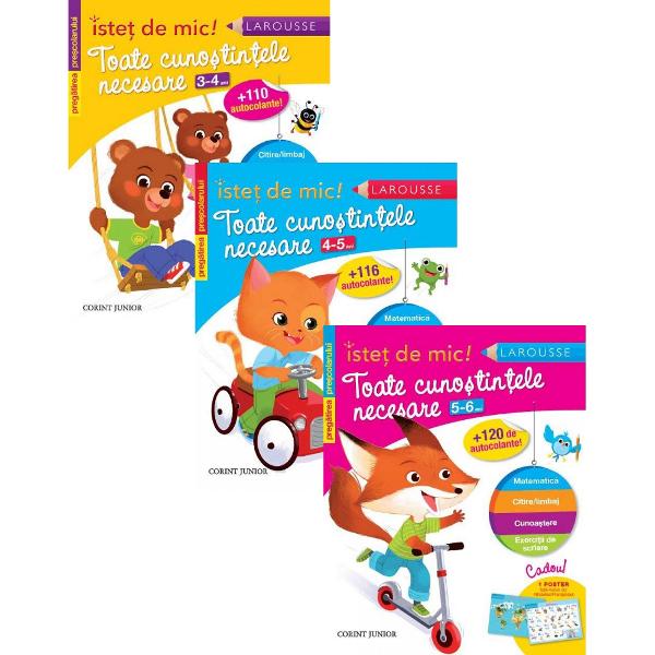 Pachet Istet de mic! Toate cunostintele necesare 3-4 ani, 4-5 ani, 5-6 ani. Pregatirea prescolarului - Guy Blandino