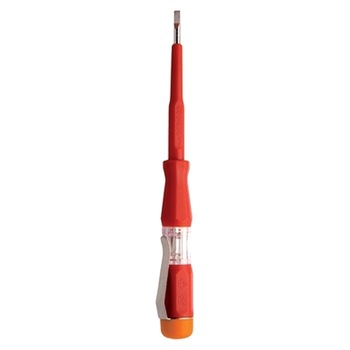 Surubelnita detectoare 220-250 V - 630VDE - UNIOR 1000v, Rosu-Portocaliu, 140 mm, 617659 Surubelnita detectoare 220-250 V - 630VDE - UNIOR 1000v, Rosu-Portocaliu, 140 mm, 617659