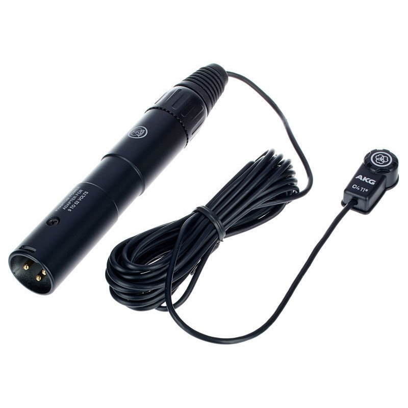 Microfon condensator instrument, AKG, pentru instrumente cu corzi, mini xlr
