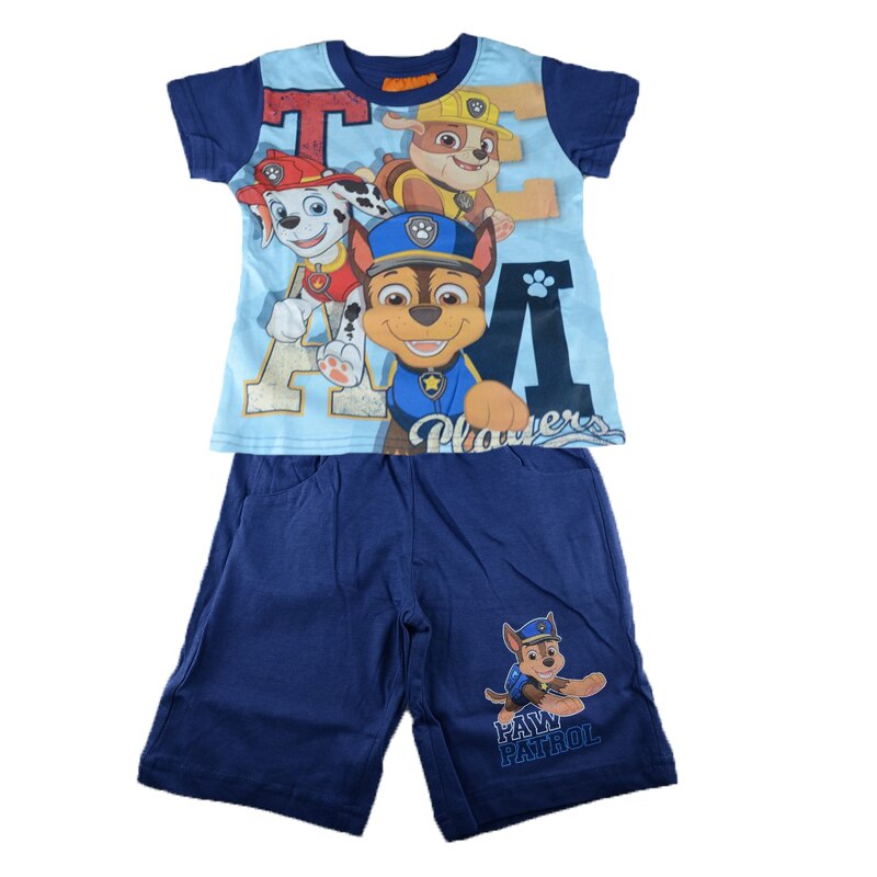 Compleu 2 piese de vara baieti Paw Patrol Setino 970-015, Multicolor
