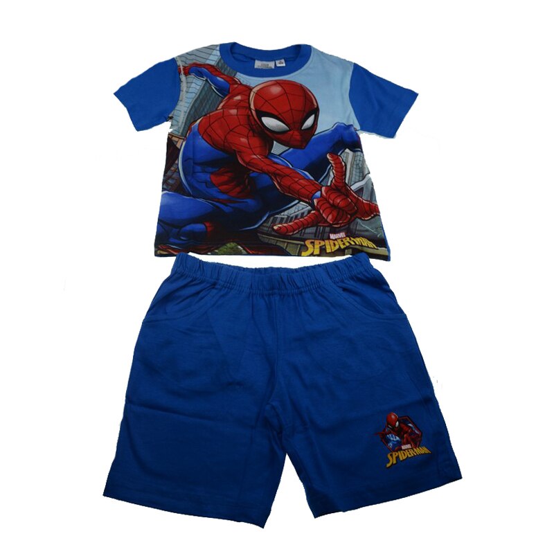Compleu 2 piese de vara baieti Spider Man Setino S-PG-OUTWEAR-01, Multicolor
