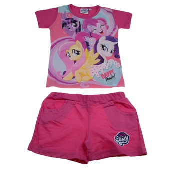 Compleu 2 piese de vara fete My Little Poney Setino 970-008F, Multicolor Compleu 2 piese de vara fete My Little Poney Setino 970-008F, Multicolor