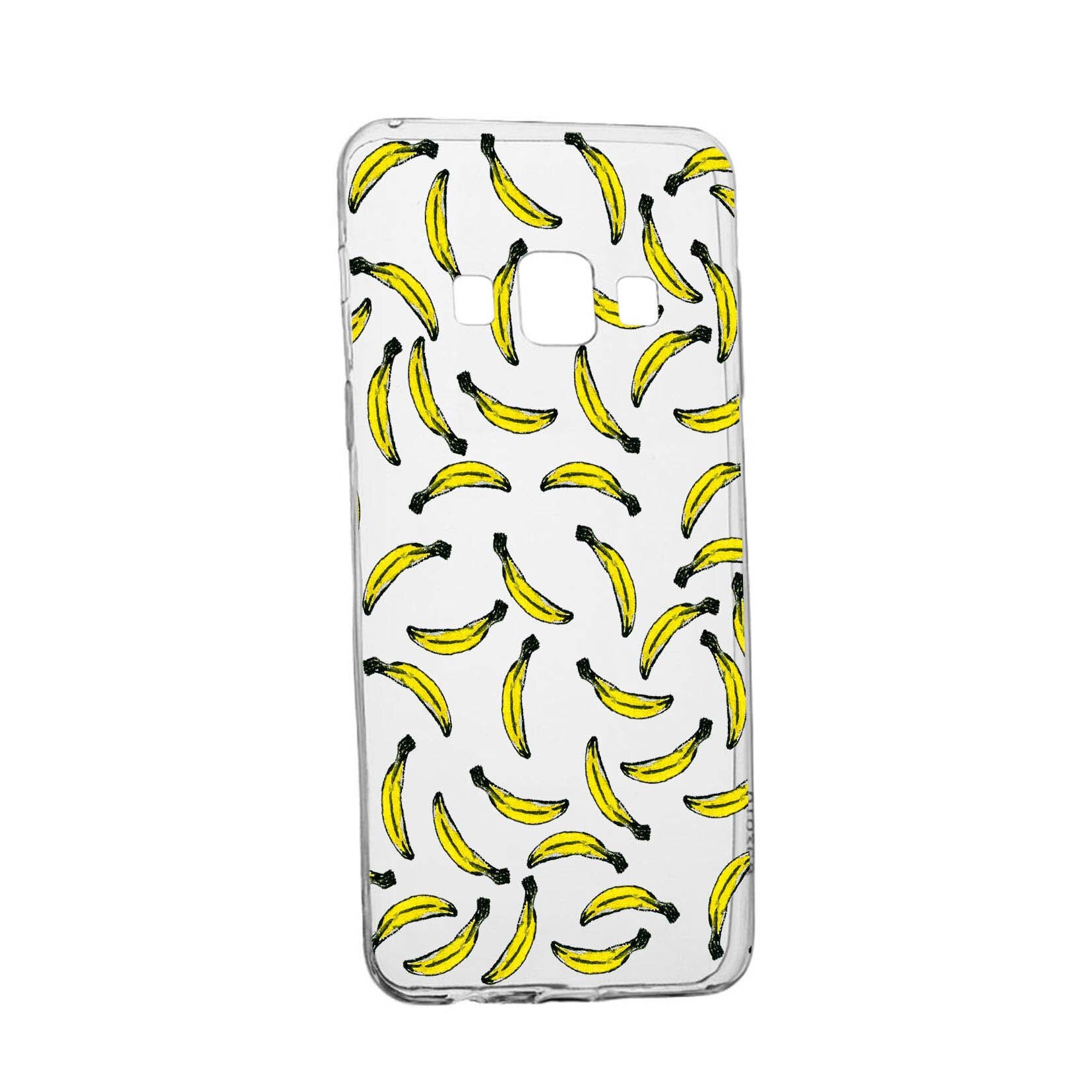 Husa Bananas, pentru Samsung Galaxy J3 2016, rezistenta la uzura, anti-alunecare, din silicon Premium, 664