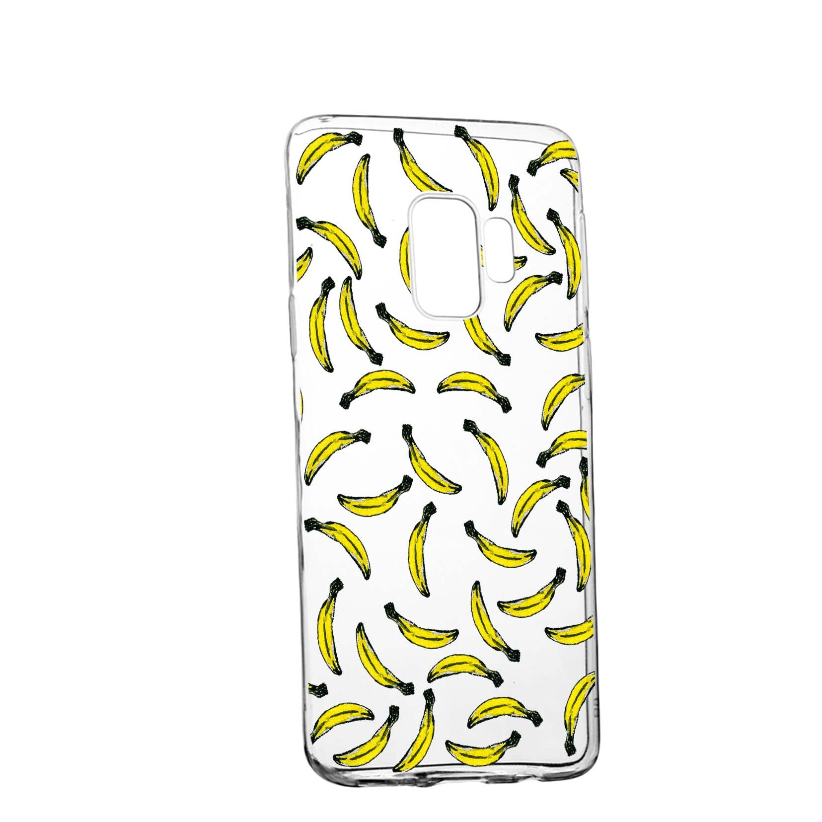 Husa Bananas, pentru Samsung Galaxy S9 Plus, rezistenta la uzura, anti-alunecare, din silicon Premium, 664