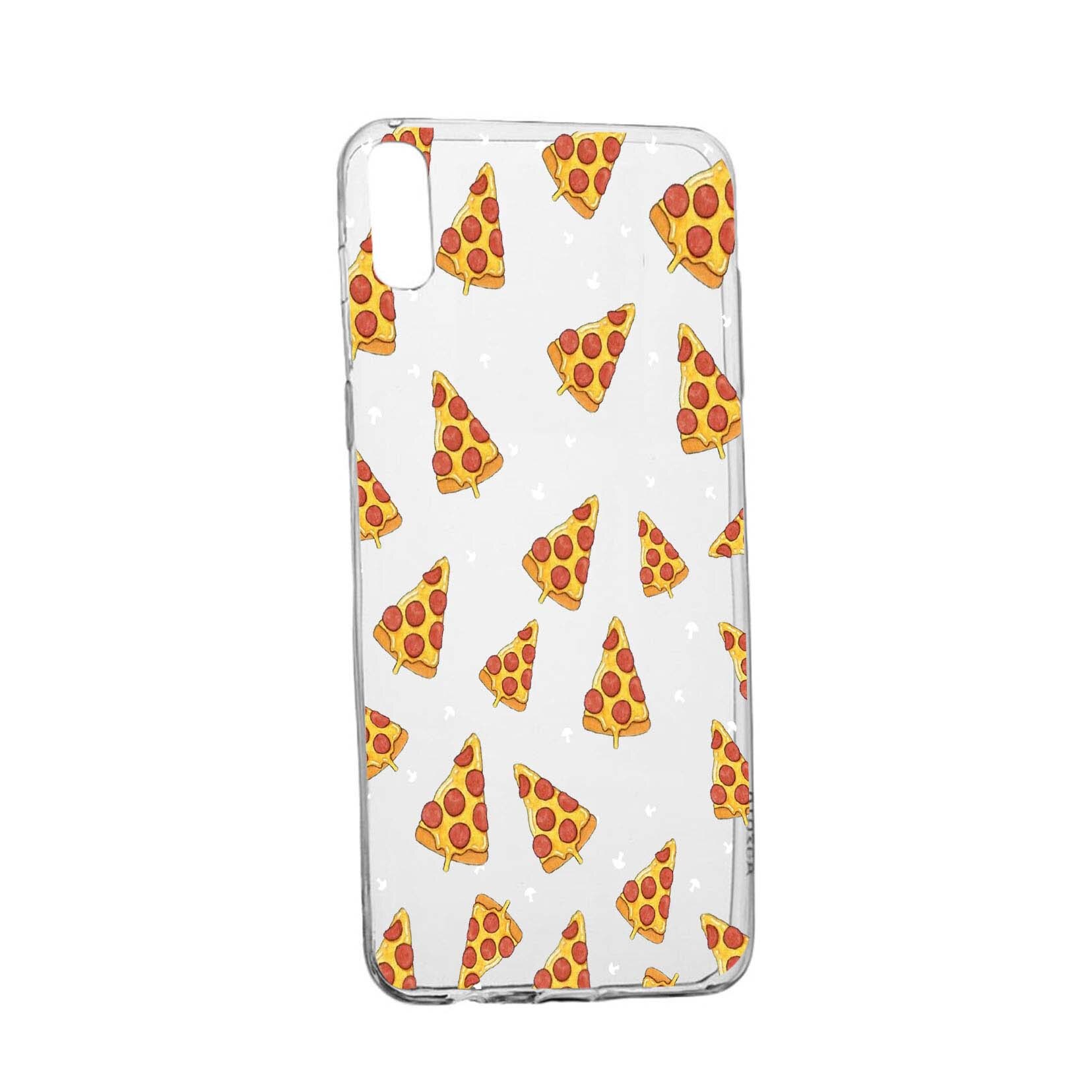 Husa Pizza, pentru Apple iPhone XR, rezistenta la uzura, anti-alunecare, din silicon Premium, 665
