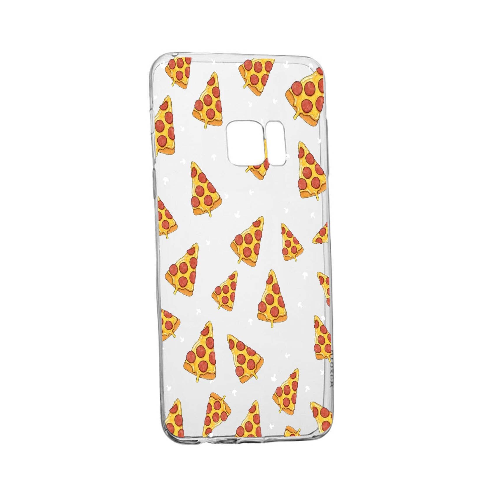 Husa Pizza, pentru Samsung Galaxy S7 Edge, rezistenta la uzura, anti-alunecare, din silicon Premium, 665