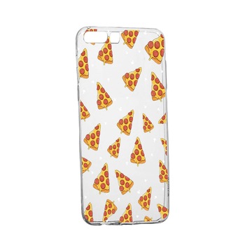 Husa Pizza, pentru Huawei Y6 2018, rezistenta la uzura, anti-alunecare, din silicon Premium, 665 Husa Pizza, pentru Huawei Y6 2018, rezistenta la uzura, anti-alunecare, din silicon Premium, 665