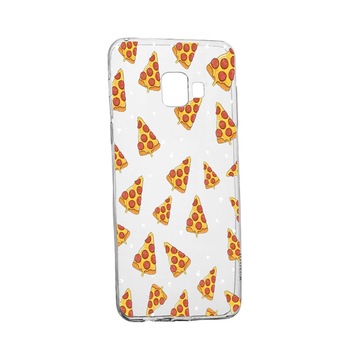 Husa Pizza, pentru Samsung Galaxy J4 Plus 2018, rezistenta la uzura, anti-alunecare, din silicon Premium, 665 Husa Pizza, pentru Samsung Galaxy J4 Plus 2018, rezistenta la uzura, anti-alunecare, din silicon Premium, 665