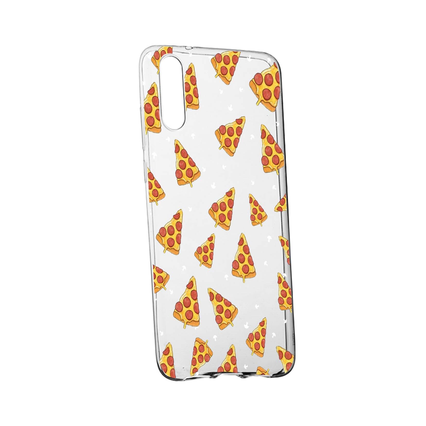 Husa Pizza, pentru Huawei Honor 20, rezistenta la uzura, anti-alunecare, din silicon Premium, 665