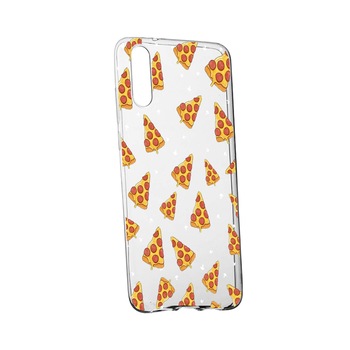 Husa Pizza, pentru Samsung Galaxy M10, rezistenta la uzura, anti-alunecare, din silicon Premium, 665 Husa Pizza, pentru Samsung Galaxy M10, rezistenta la uzura, anti-alunecare, din silicon Premium, 665