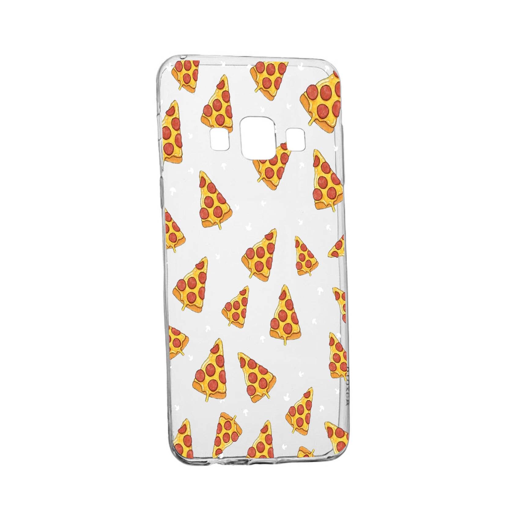 Husa Pizza, pentru Samsung Galaxy J3 2016, rezistenta la uzura, anti-alunecare, din silicon Premium, 665