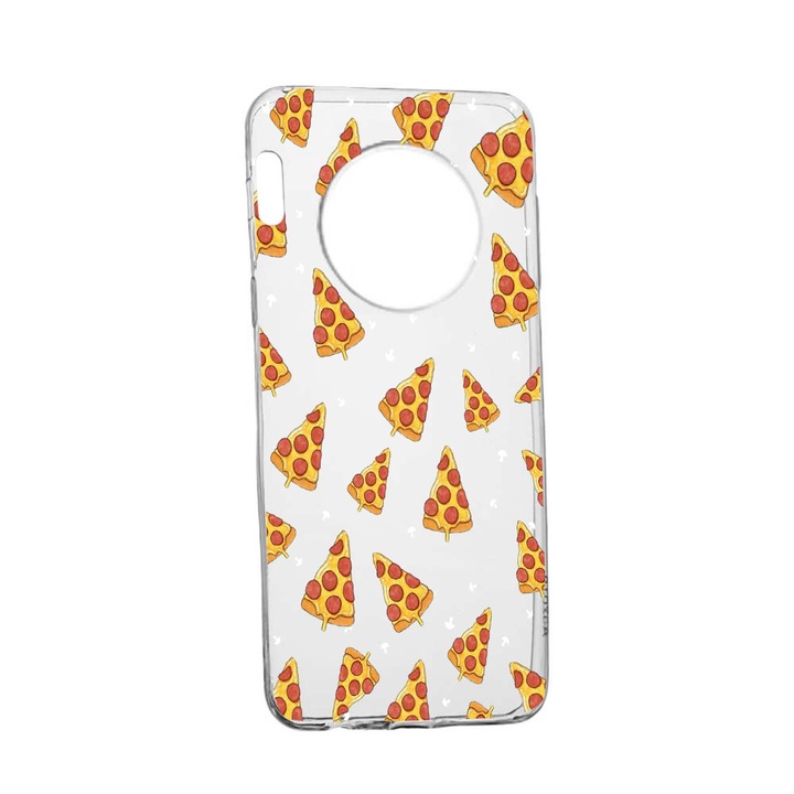 Pizza Case за Huawei Mate 30, устойчив на износване, противоплъзгащ се, премиум силикон, 665
