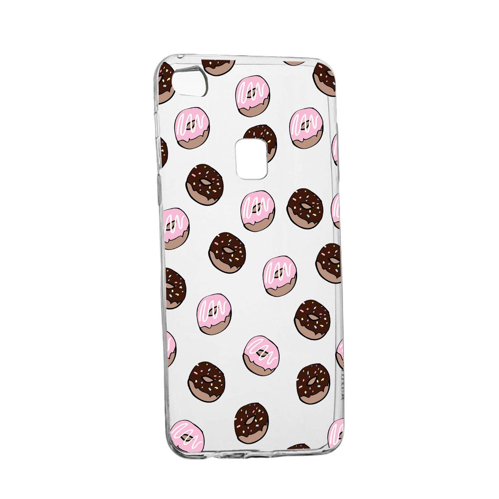 Husa Donuts, pentru Huawei Honor 8X/ View 10 Lite, rezistenta la uzura, anti-alunecare, din silicon Premium, 667