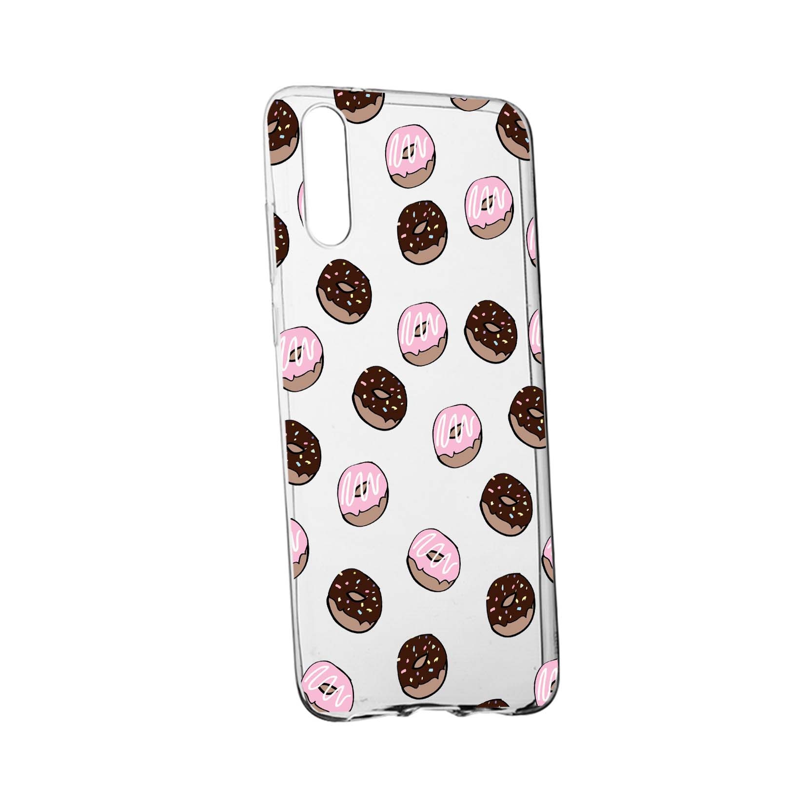 Husa Donuts, pentru Samsung Galaxy A7 2018, rezistenta la uzura, anti-alunecare, din silicon Premium, 667