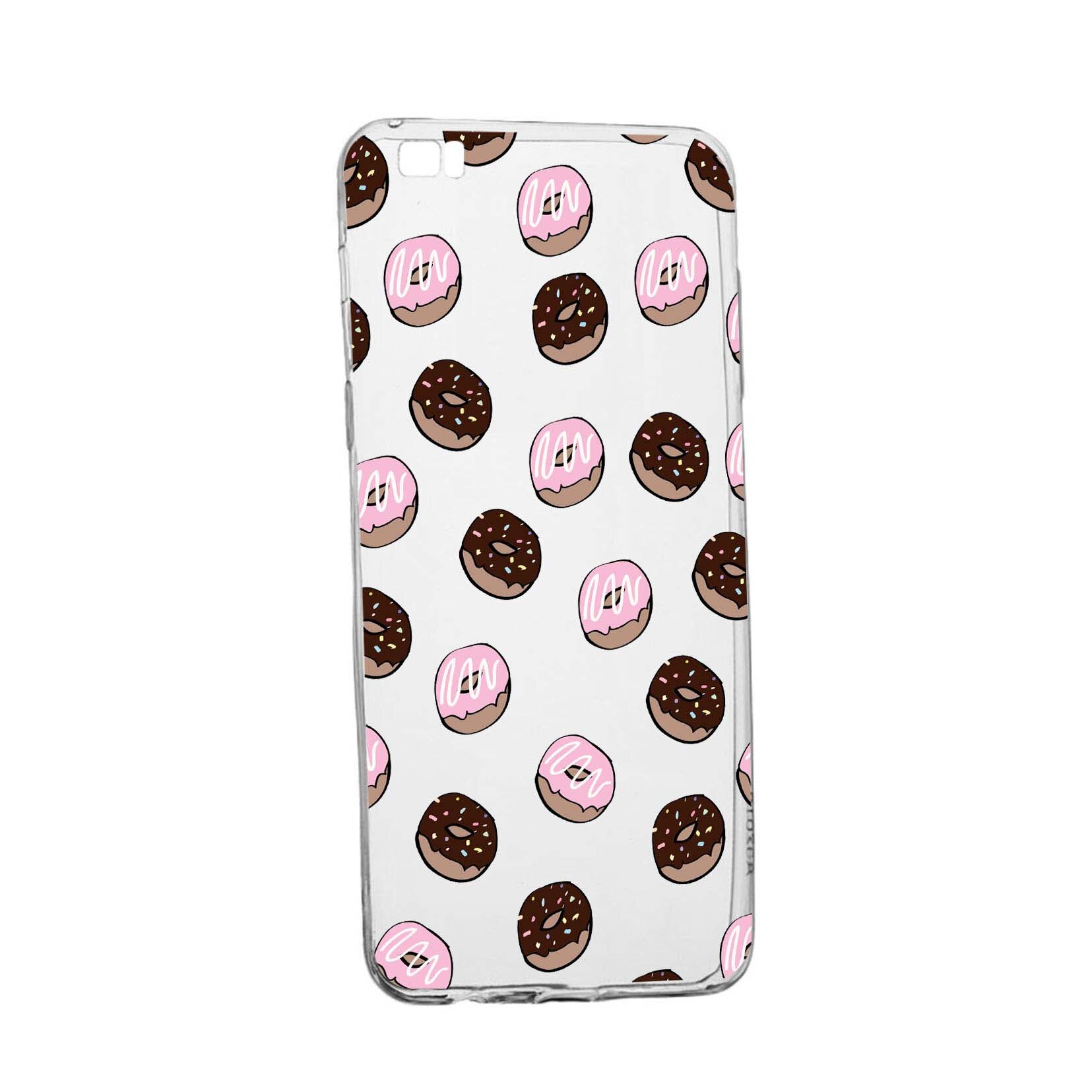 Husa Donuts, pentru Sony XZ1, rezistenta la uzura, anti-alunecare, din silicon Premium, 667