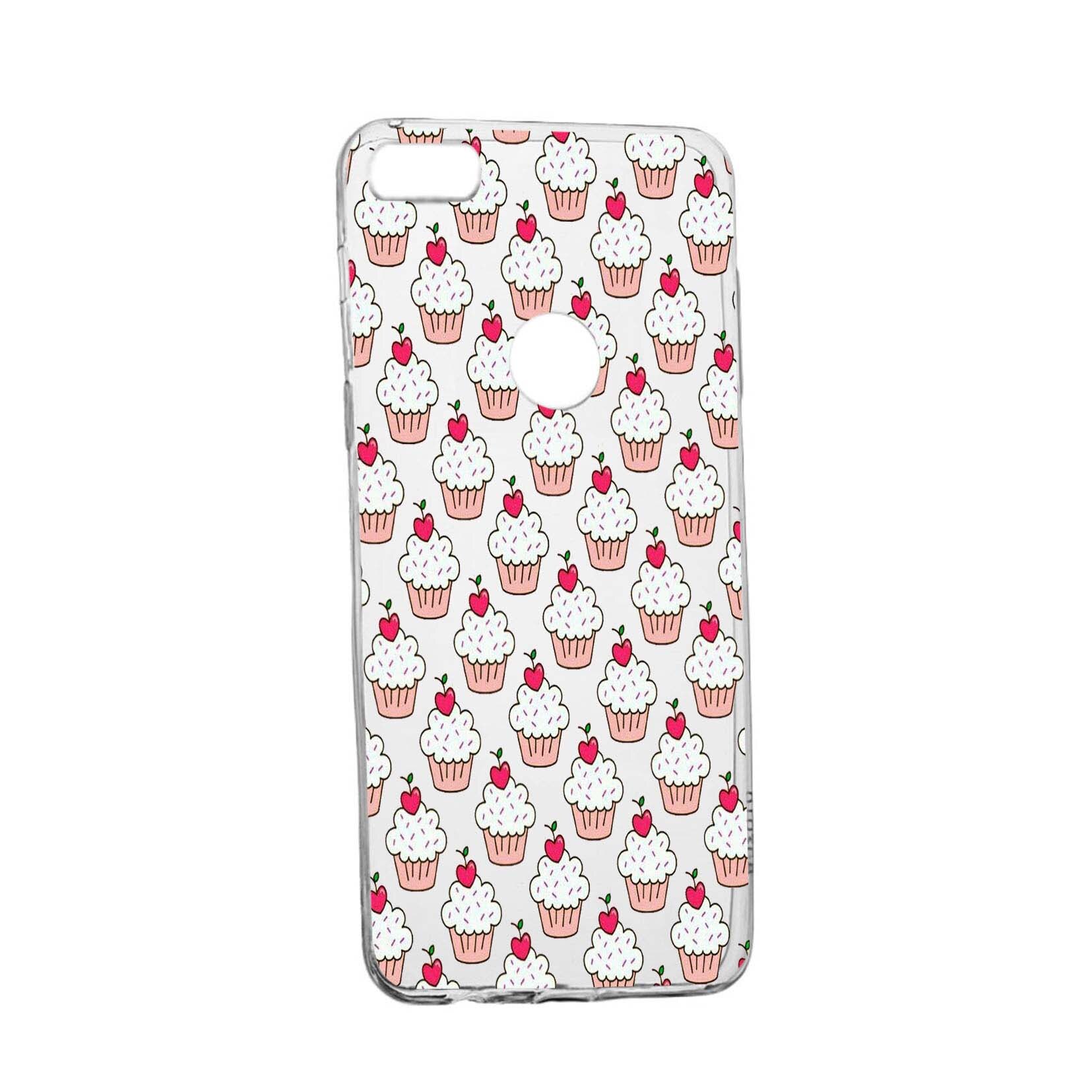 Husa Muffins, pentru HTC Desire 12 Plus, rezistenta la uzura, anti-alunecare, din silicon Premium, 668