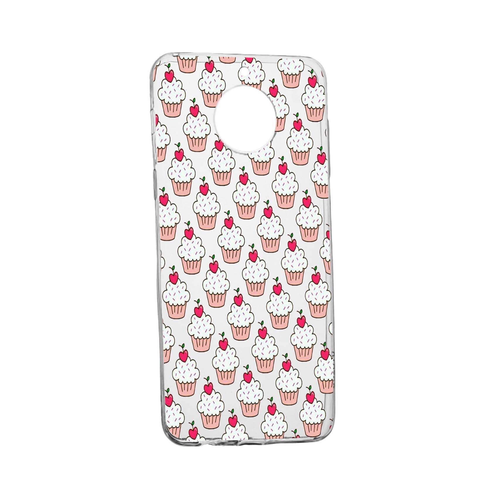 Husa Muffins, pentru Motorola MOTO G6 PLUS, rezistenta la uzura, anti-alunecare, din silicon Premium, 668