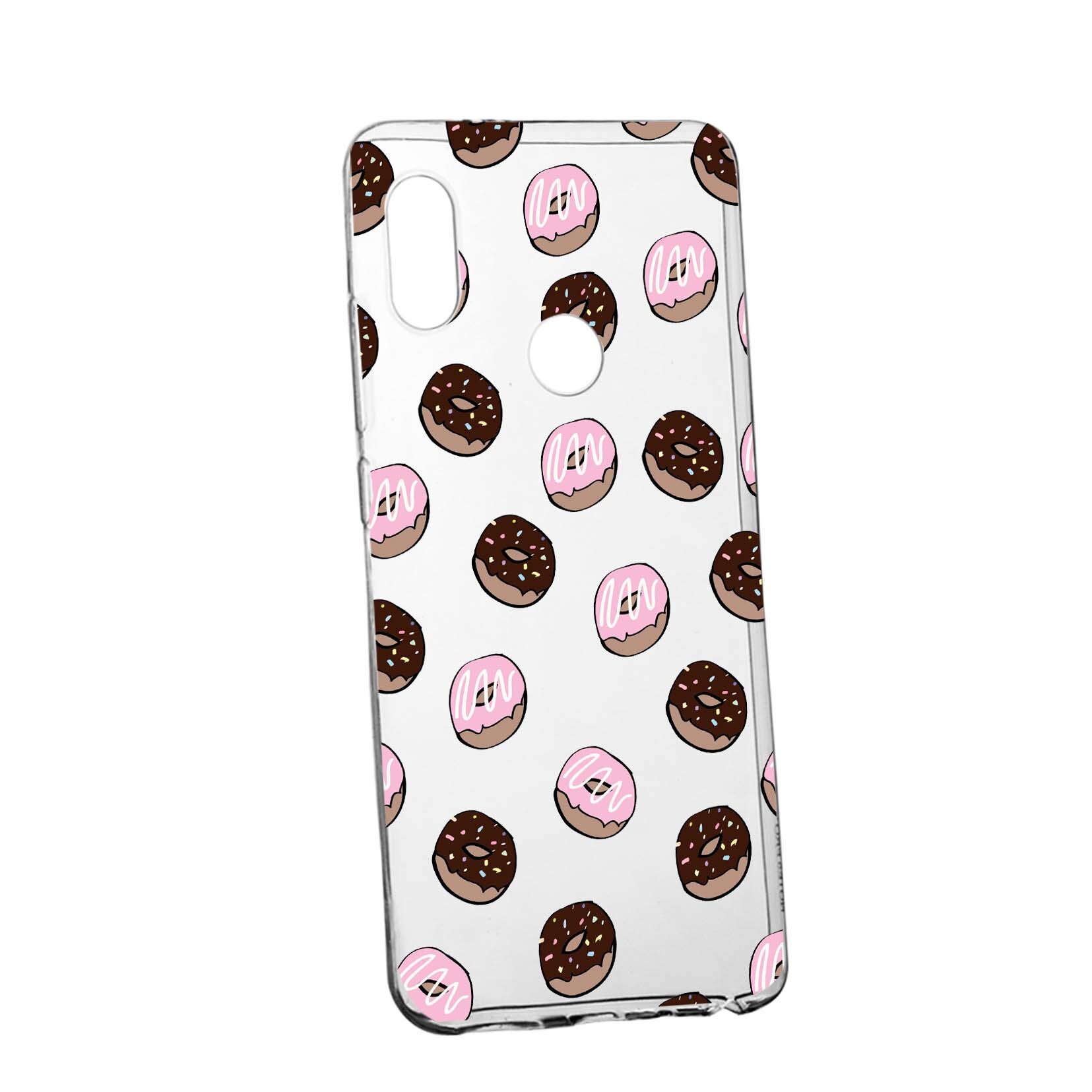 Husa Donuts, pentru Huawei Nova 3, rezistenta la uzura, anti-alunecare, din silicon Premium, 667