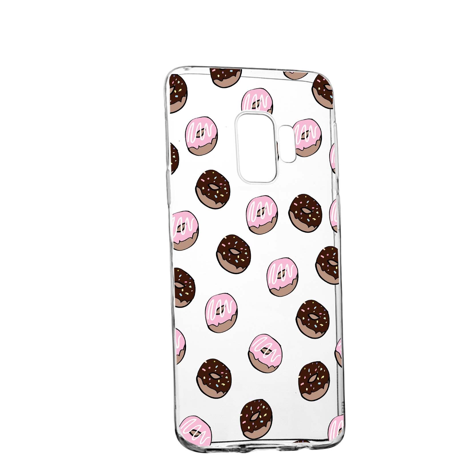 Husa Donuts, pentru Samsung Galaxy S9 Plus, rezistenta la uzura, anti-alunecare, din silicon Premium, 667