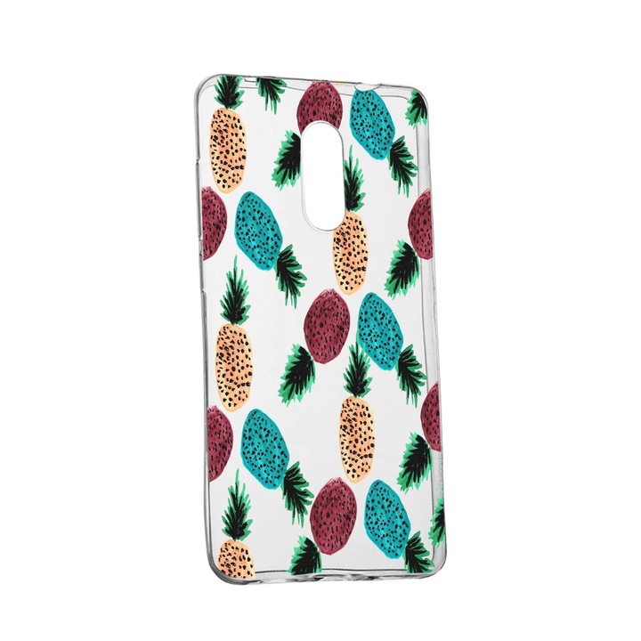 Husa Ananas, pentru Huawei Honor 6A, rezistenta la uzura, anti-alunecare, din silicon Premium, 669