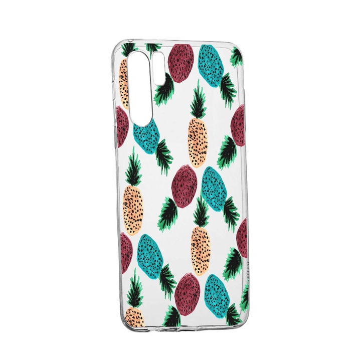 Pineapple Case за Huawei P30 Pro, устойчив на износване, противоплъзгащ се, премиум силикон, 669