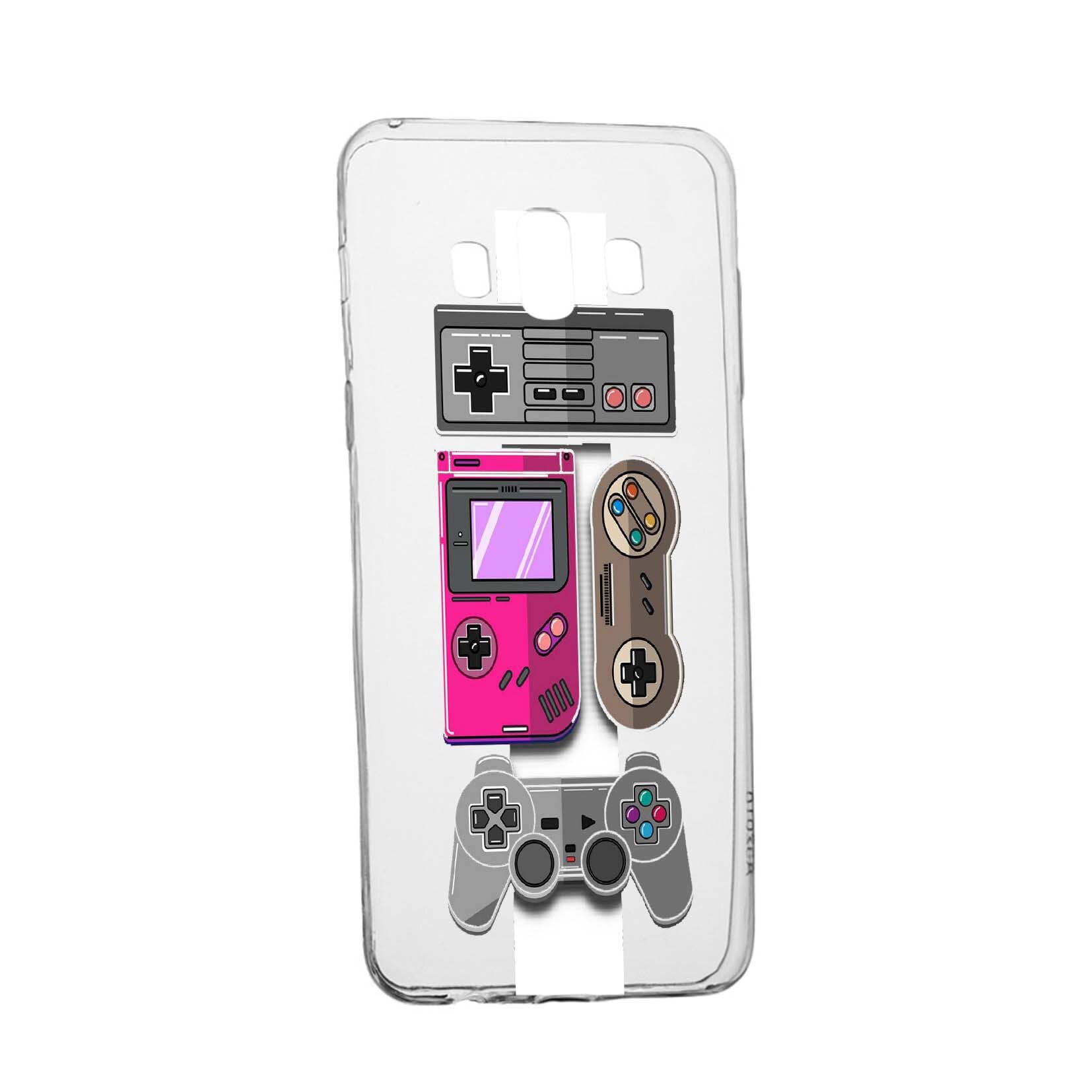 Husa Gamer - Xbox - Nintendo, pentru Samsung Galaxy J6 Plus 2018, rezistenta la uzura, anti-alunecare, din silicon Premium, 670