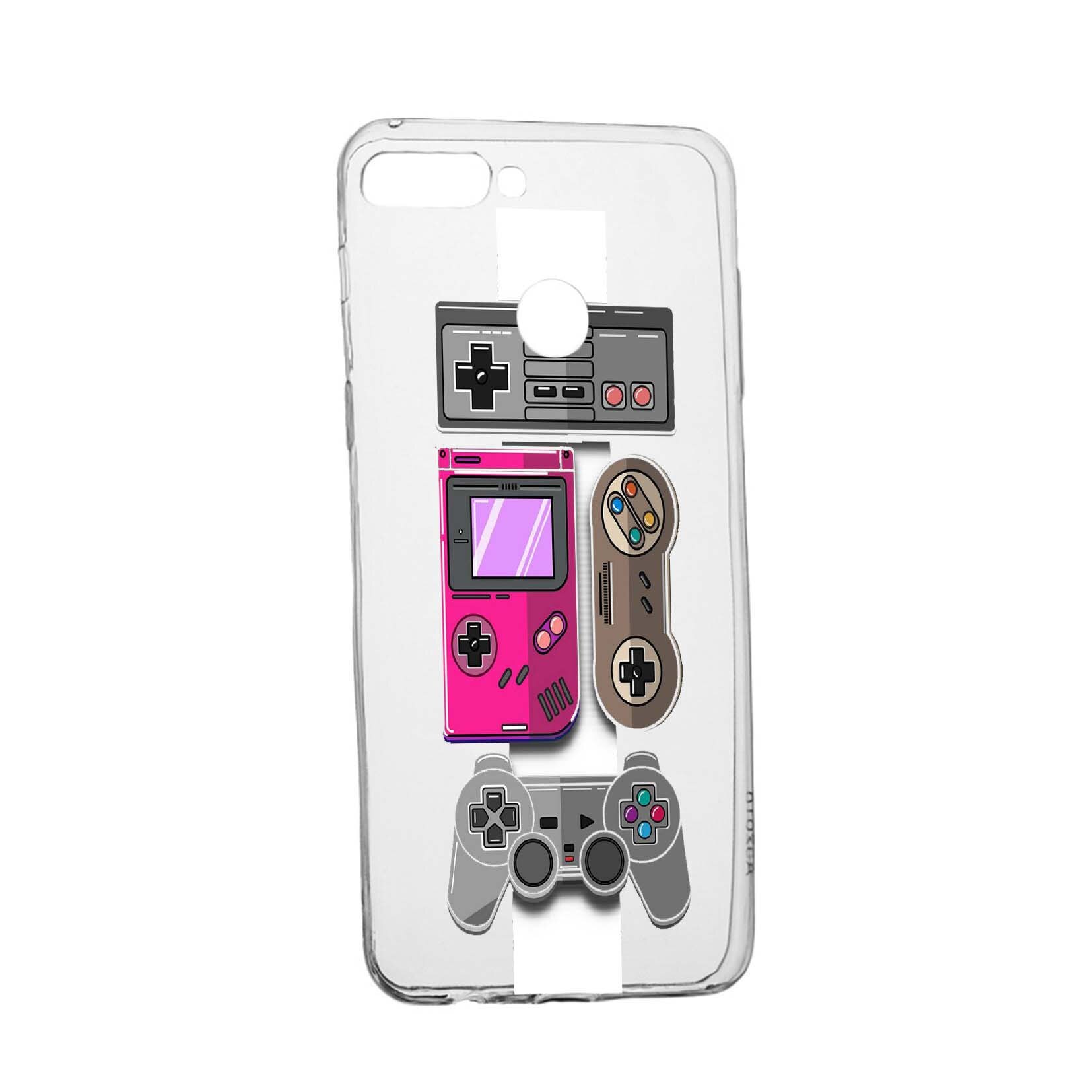 Husa Gamer - Xbox - Nintendo, pentru Xiaomi Redmi Note 7, rezistenta la uzura, anti-alunecare, din silicon Premium, 670