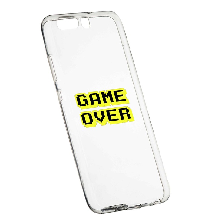Husa Game Over, pentru Huawei Y6 2018, rezistenta la uzura, anti-alunecare, din silicon Premium, 671