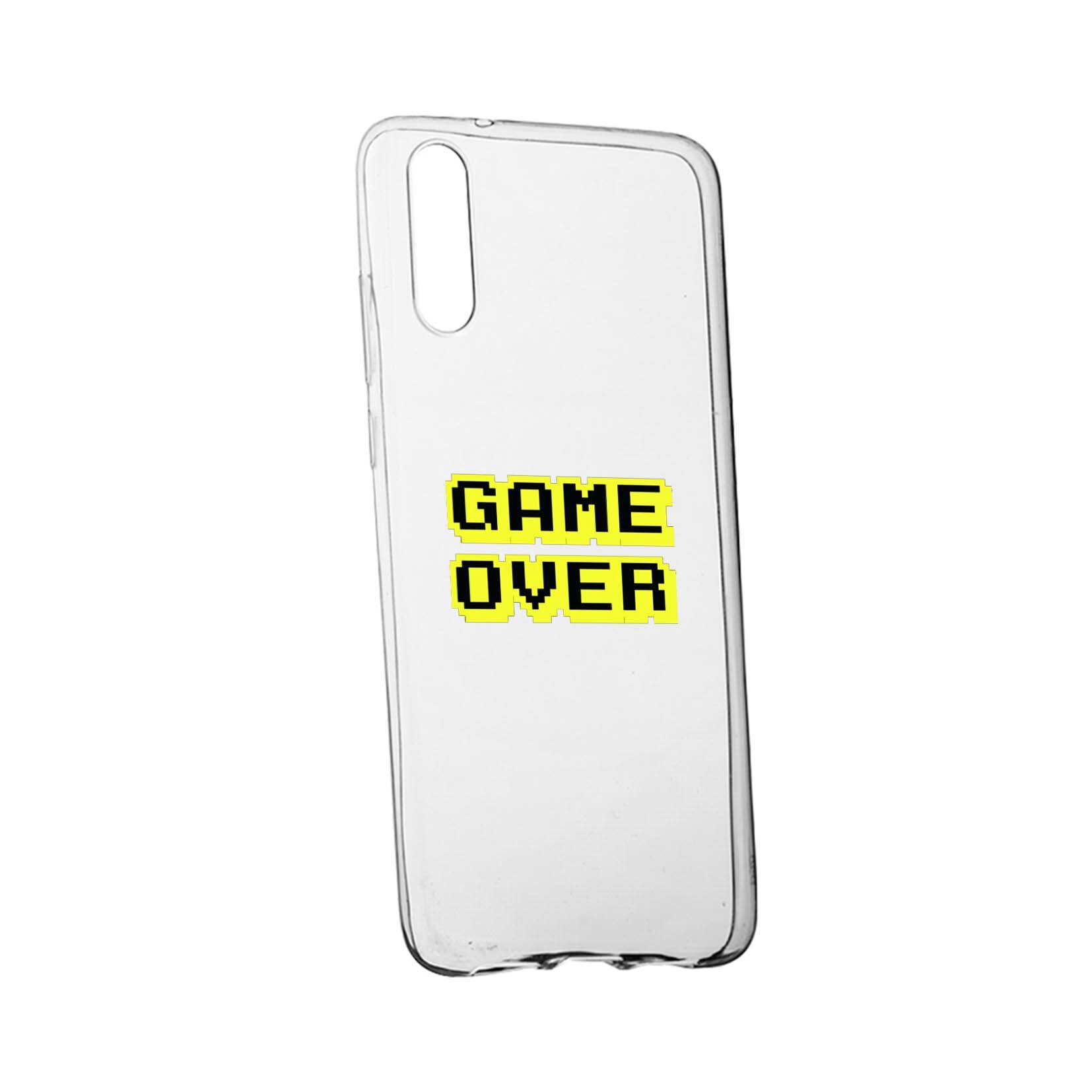 Husa Game Over, pentru Huawei P30, rezistenta la uzura, anti-alunecare, din silicon Premium, 671