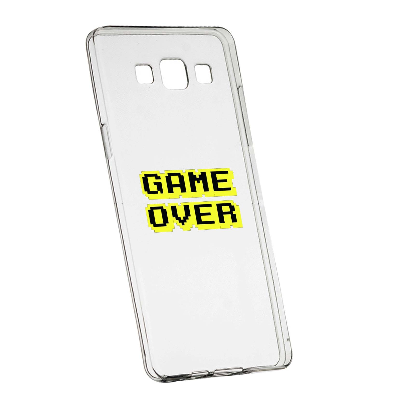Husa Game Over, pentru Samsung Galaxy A3, rezistenta la uzura, anti-alunecare, din silicon Premium, 671