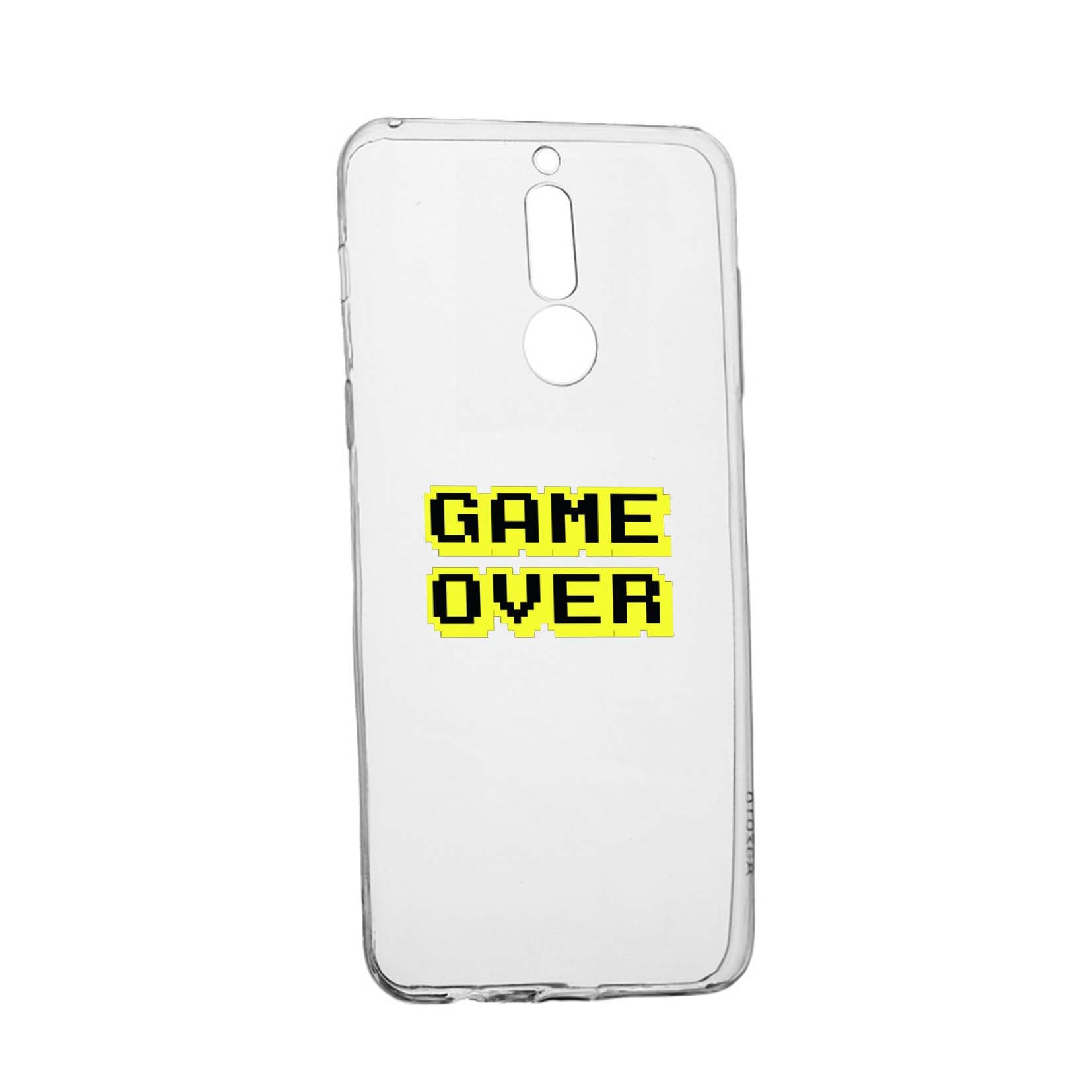 Husa Game Over, pentru OnePlus 7, rezistenta la uzura, anti-alunecare, din silicon Premium, 671