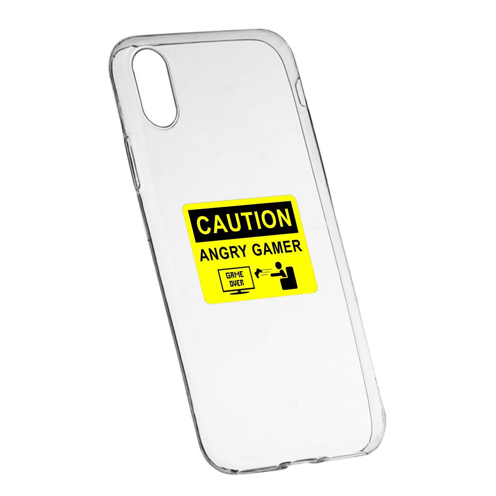 Husa Angry Gamer, pentru Sony XA1, rezistenta la uzura, anti-alunecare, din silicon Premium, 673