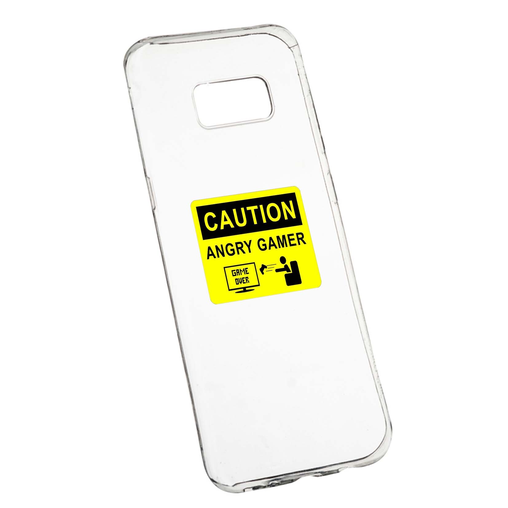 Husa Angry Gamer, pentru Samsung Galaxy S8 Plus, rezistenta la uzura, anti-alunecare, din silicon Premium, 673