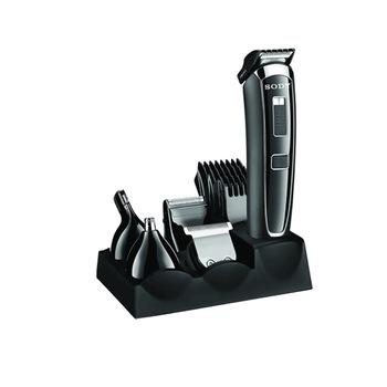 Masina de Tuns Parul, Barba, Par Nas, Perciuni si Barbierit, Aparat Reincarcabil cu Baterie Litiu-Ion ce Tine 60min Masina de Tuns Parul, Barba, Par Nas, Perciuni si Barbierit, Aparat Reincarcabil cu Baterie Litiu-Ion ce Tine 60min