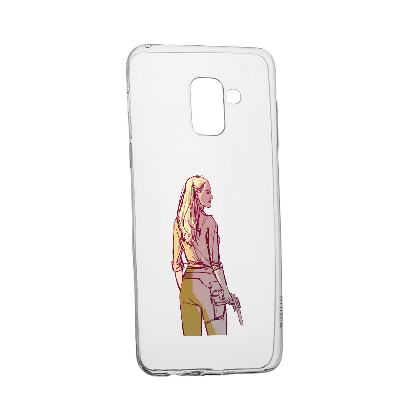 Husa WestWorld, Movie, pentru Samsung Galaxy A8 2018 Plus, rezistenta la uzura, anti-alunecare, din silicon Premium, 676