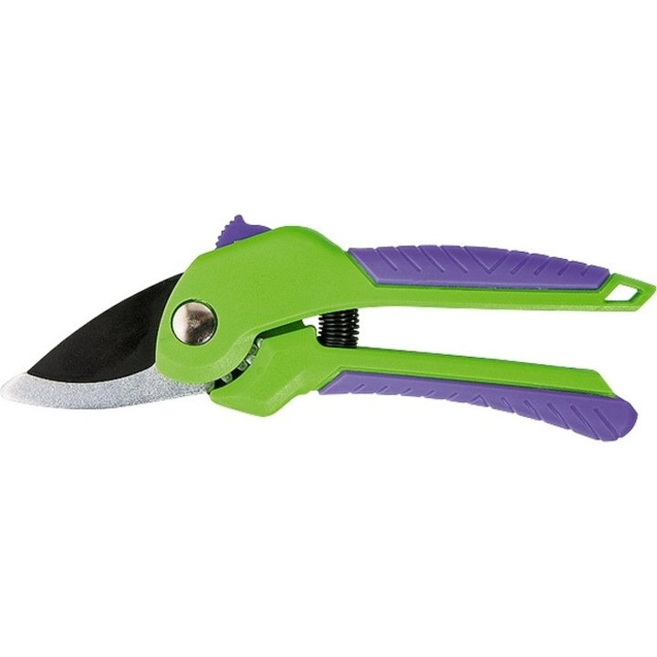 Ножица лозарска, PALISAD, 210 mm, със зъбна предавка, двукомпонентни дръжки