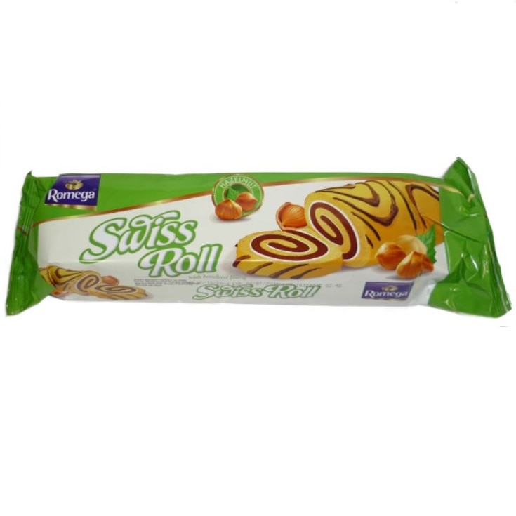 Rulada crema de alune Swiss Roll 300g Romega